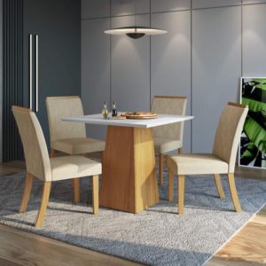 PM - Conjunto Sala de Jantar 4 Cadeiras - gj07b5a5g7