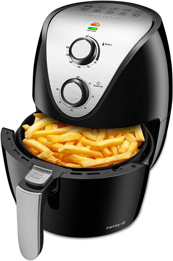 OFERTA 10/12/24 Fritadeira Elétrica sem Óleo/Air Fryer Mondial - Family IV AF-30-I Preta 3,5L com Timer - PM 236478600