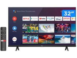 OFERTA 18/11/24 Smart TV 32” HD LED TCL S615 VA 60Hz - Android Wi-Fi e Bluetooth Google Assistente 2 HDMI - 230531900