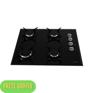 PM - Cooktop 4 Bocas Britânia a Gás GLP Preto - BCT4P - 226705900