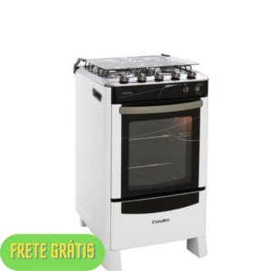 PM - Fogão 4 Bocas Esmaltec Branco - Acendimento Automático Topázio - 012260101