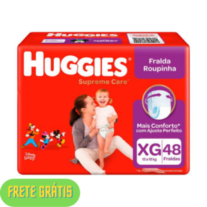 PM - Fralda Huggies Supreme Care Roupinha - Tam. XG 12 a 15kg 48 Unidades - 221119600