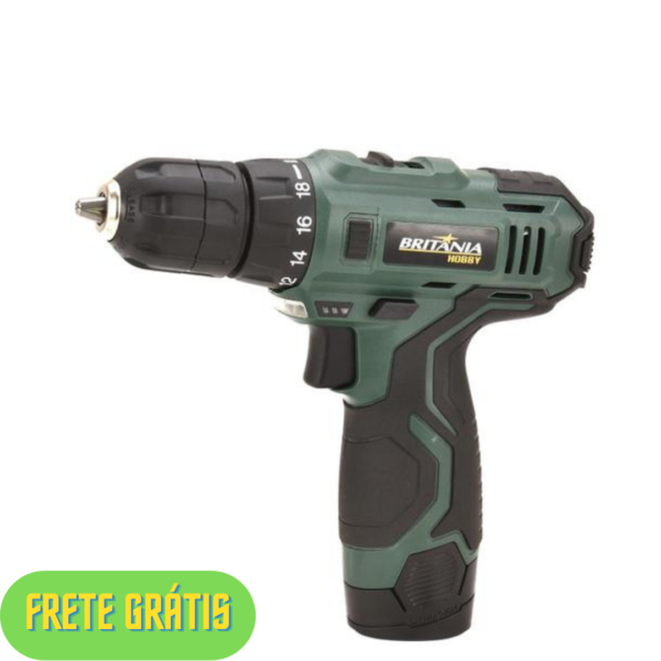 PM - Furadeira e Parafusadeira a Bateria de Bancada - Britânia Hobby Velocidade Variável 3/8” BPF03 - 227555900