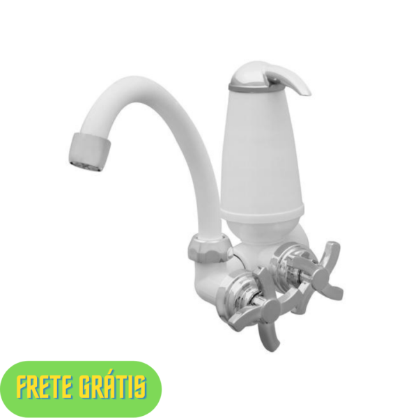 PM - Torneira com Filtro para Cozinha Acquabios - de Parede Color Acqua E05 Branca - 224721900