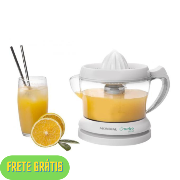 OFERTA 26/11/24 Espremedor de Frutas Mondial E-01 Elétrico - 25W Branco - PM 021801400