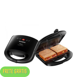 02/07/24 Sanduicheira/Grill Mondial Pratic SN-01 Preto 750W - Antiaderente
