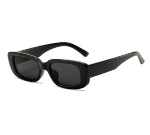 AME - Óculos De Sol Hype Retro Vintage Retangular Preto Unissex - 2825710672