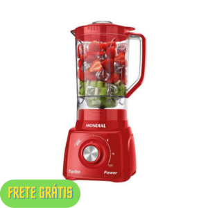 OFERTA 06/12/24 Liquidificador Mondial L-99-FR Vermelho - com Filtro 3 Velocidades 550W - PM 223041400