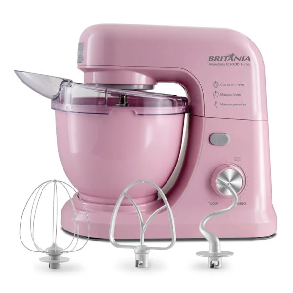 Oferta 12/08/24 Batedeira Planetária BBP700RS Rosa Turbo 700W 4L - Britânia - PM bf8dkf7f9c