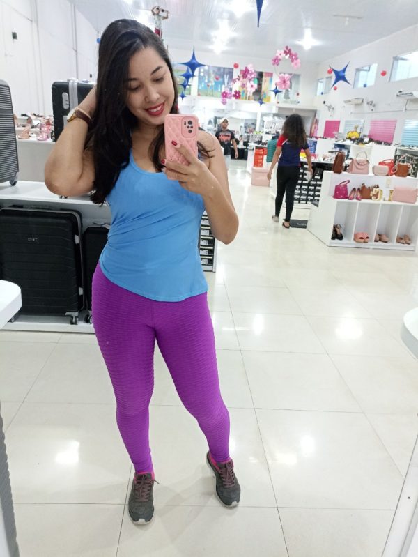 SHP - Legging Bolha Suplex Cós Alto Empina Bumbum Fitness Academia legue suplex Leg Cintura alta qualidade + brinde - Image 2