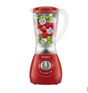 EF - Liquidificador Mondial L-550, 550W, Copo Leitoso, Vermelho, 220V - 2221261