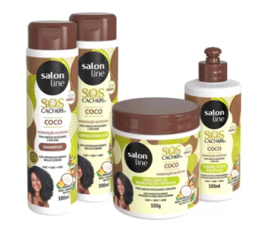 PM - Kit SOS Cachos Coco - 4 Produtos Salon Line Preço Especial - S.O.S Cachos - hf6ckah9k0