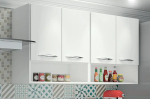 OFERTA 21/11/24 Armário Parede Suspenso Branco Multiuso Cozinha 4 Portas - AJL STORE - PM kd4h8eh3bj