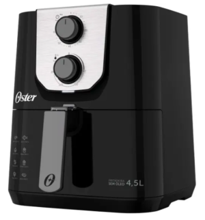 OFERTA 21/11/24 Fritadeira Elétrica sem Óleo/Air Fryer Oster Black Perform Preta com Timer 4,5L - PM 238394400
