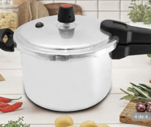 OFERTA 22/11/24 Panela De Pressão Fechamento Externo Polida 4,5 Litros