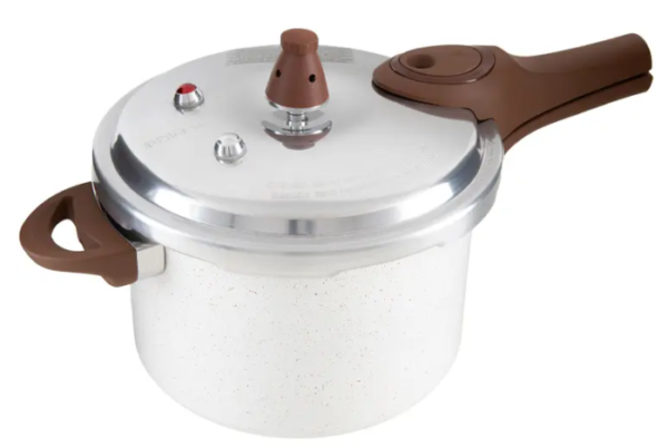 OFERTA 09/12/24 Panela de Pressão Brinox 4,2L Bege Vanilla - Ceramic Life Pressure - PM 237084500