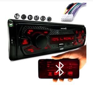 OFERTA 19/11/24 Rádio Som Automotivo MP3 Bluetooth USB Display Led Vermelho S100 Svart Tech One - PM ed3ak9dg6b