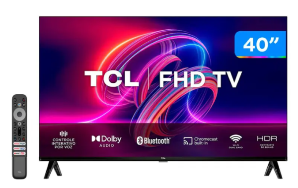 OFERTA 28/11/24 Smart TV 40” Full HD LED TCL 40S5400A Android - PM 237862900