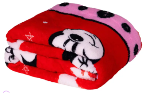 OFERTA 19/11/24 Manta Solteiro de Microfibra Jolitex Fun Minnie Mouse Vermelha - PM 237673100