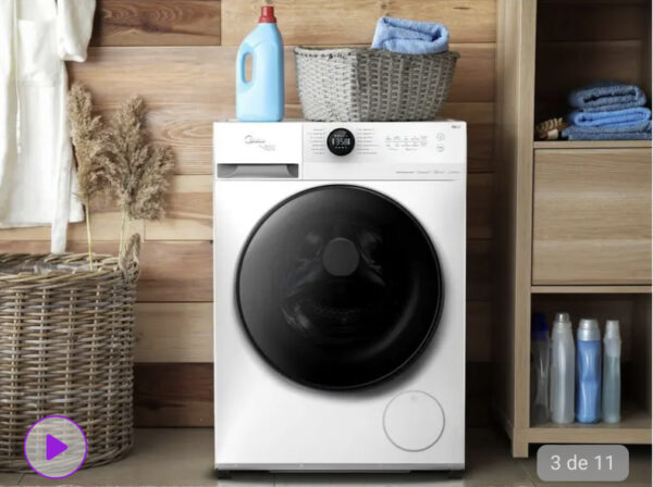 OFERTA 09/12/24 Lava e Seca Smart Midea 11kg Inverter Branca MF200D110WB - PM 234659100