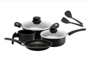 OFERTA 11/12/24 Jogo De Panelas Antiaderente Preto Arnix 6 Peças - PM djjc5h91b2