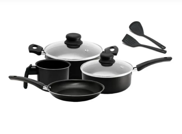 OFERTA 11/12/24 Jogo De Panelas Antiaderente Preto Arnix 6 Peças - PM djjc5h91b2