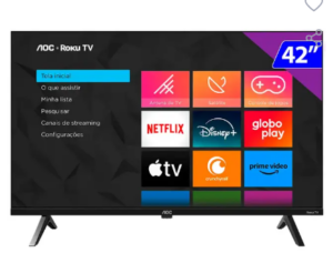 OFERTA 05/12/24 Smart TV AOC LED 42" Full HD Roku 42S5045/78G - GZN 140001-30622.0.0