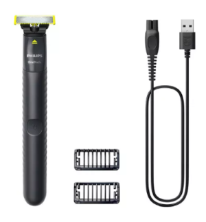 OFERTA 18/12/24 Aparador de Pelos Philips OneBlade QP1424/10 na Cor Cinza chumbo - Bivolt - ML