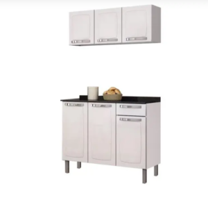 OFERTA 30/12/24 Kit Cozinha Itatiaia Rose com Balcão 3 Portas - 105cm + Armário Aereo 3 Portas 105cm - PM 239061900