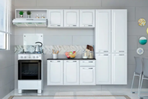 OFERTA 02/01/25 Cozinha Compacta Itatiaia Amanda Aço com Balcão 10 Portas 1 Gaveta - PM 237989500