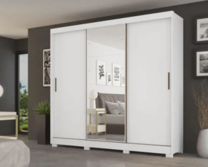 OFERTA 08/01/25 Guarda-roupa Casal com Espelho 3 Portas de Correr 6 Gavetas - PM 237139700