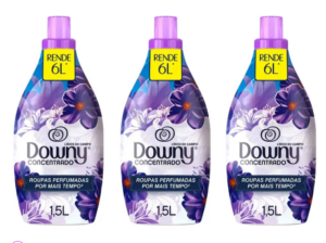 OFERTA 04/01/25 Kit Amaciante Downy Concentrado Lírios do Campo - 1,5L 3 Unidades - PM 229278900
