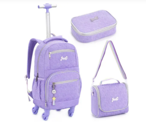 OFERTA 02/01/25 Kit Escola Infantil Meninas Mochila Rodinha Lancheira Estojo - PM kba1ad6789