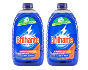 OFERTA 04/01/25 Kit Sabão Líquido Brilhante Limpeza Total - 3L Cada 2 Unidades - PM 239009100